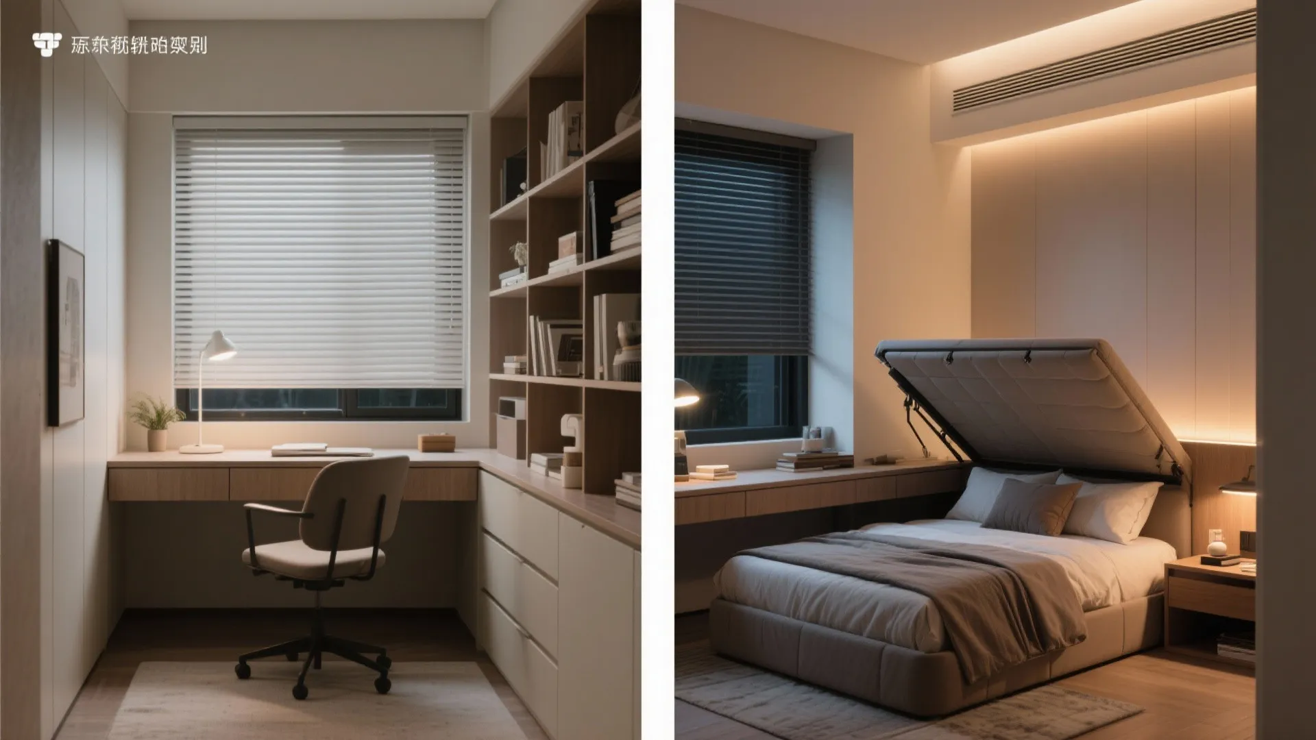 Bedroom Flex: Study-by-Day, Calm-by-Night