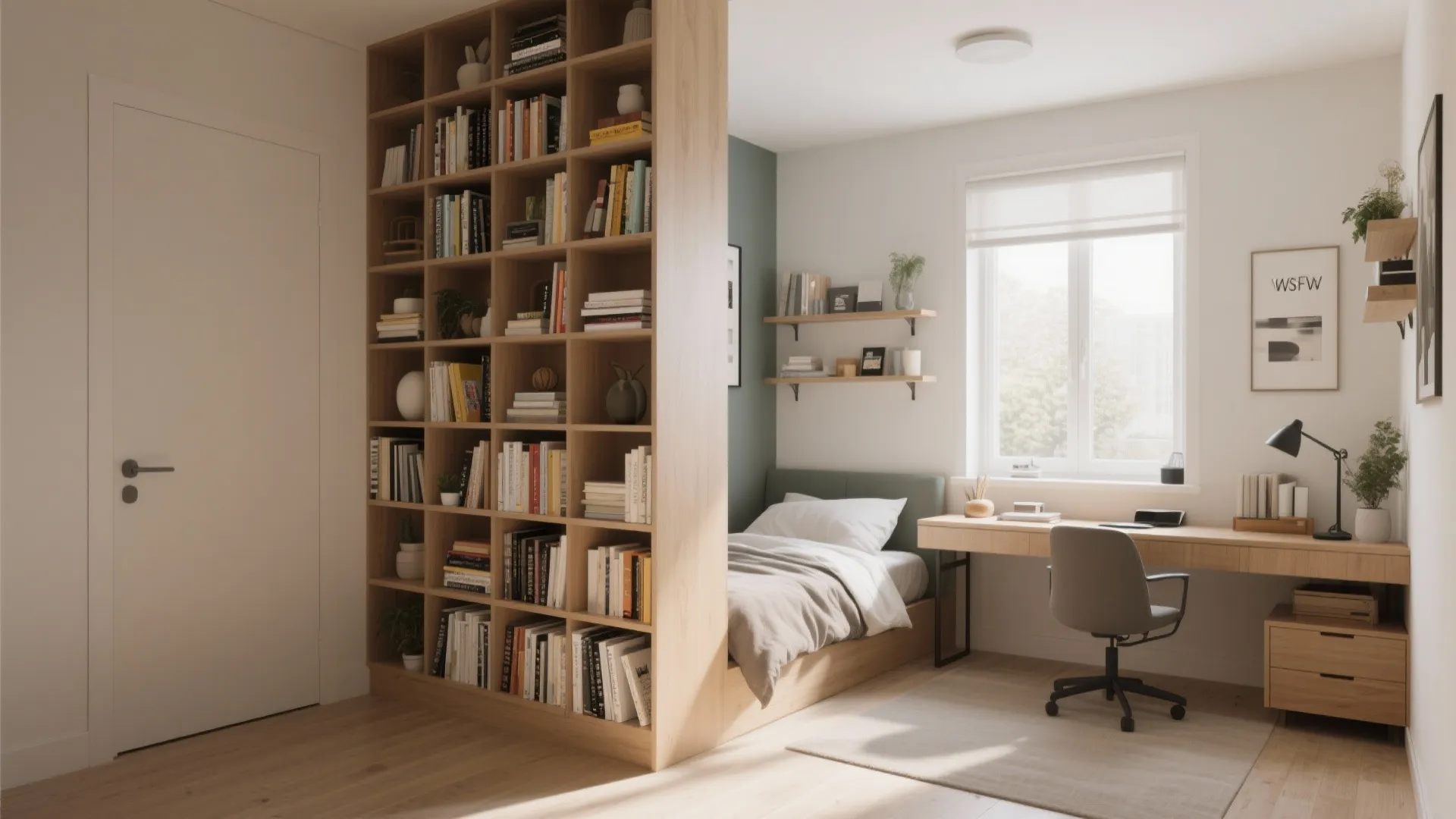 4. Use a Divider or Bookshelf