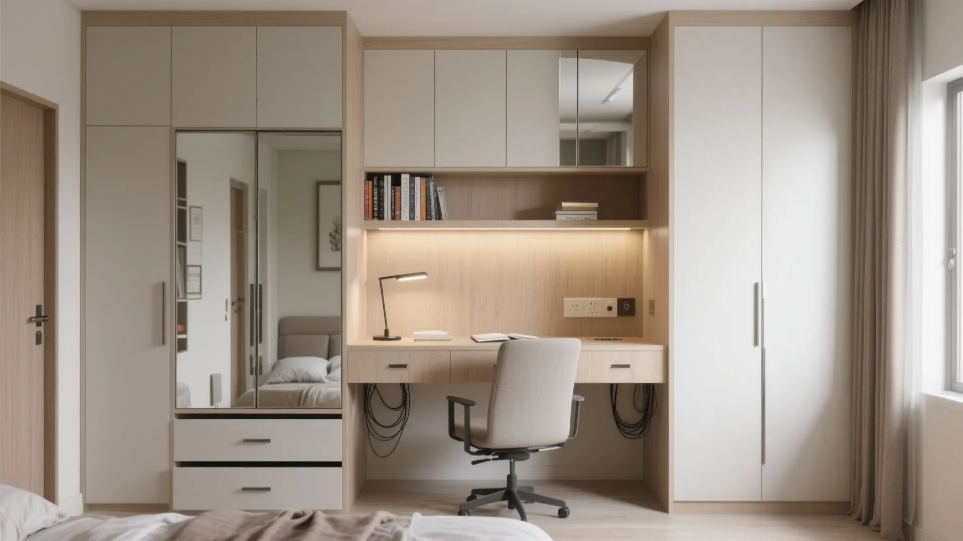 Multi-Functional Bedroom Storage