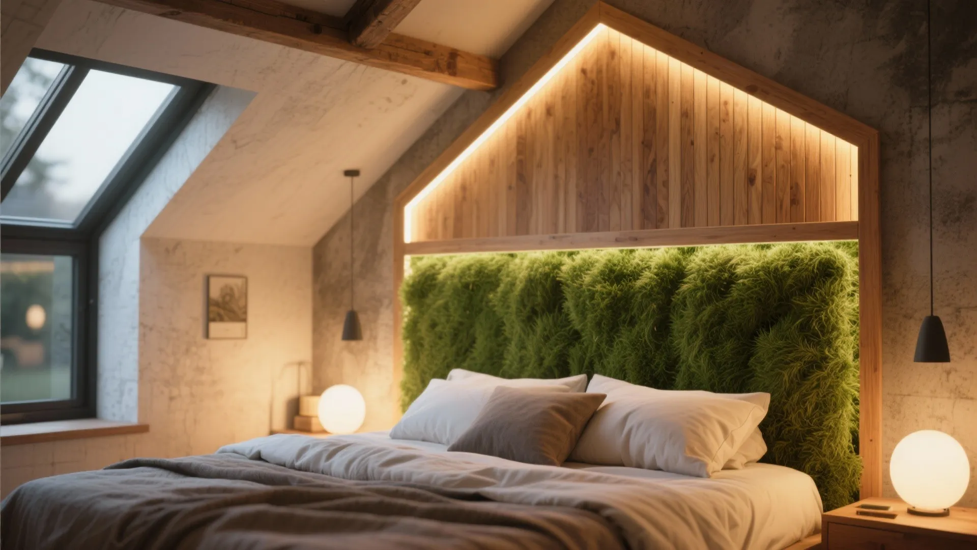 Bedroom Headboard Feature Wall