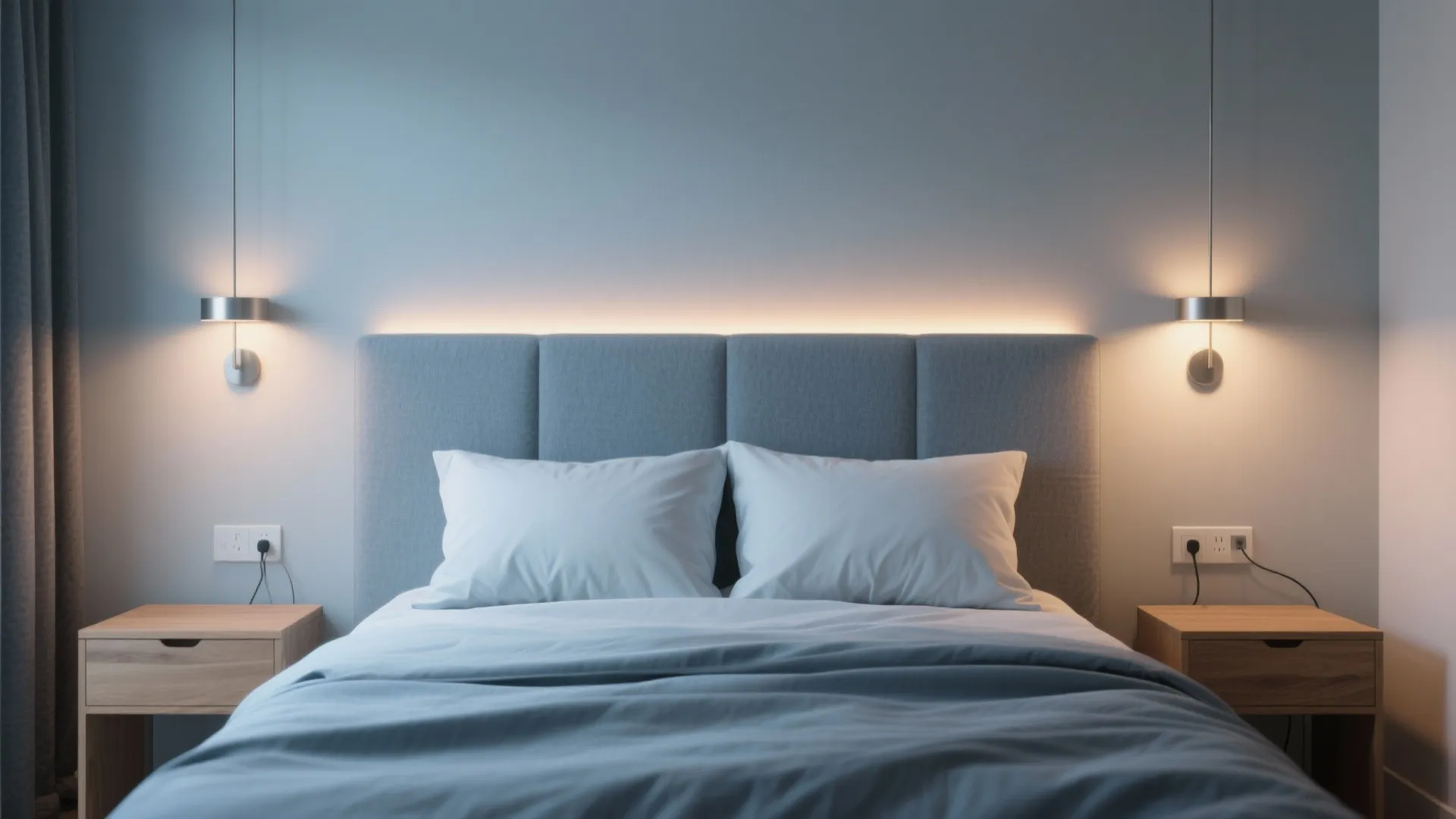 2) Indirect LED Wash for Cozy Bedrooms