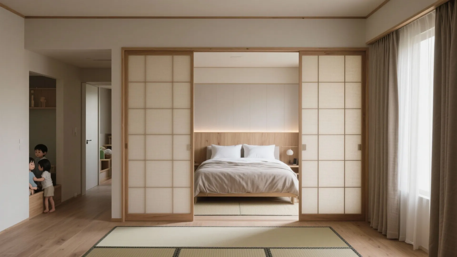 ② 主寝室＋子ども部屋の“音域”を分離：東京小户型にも効くゾーニング