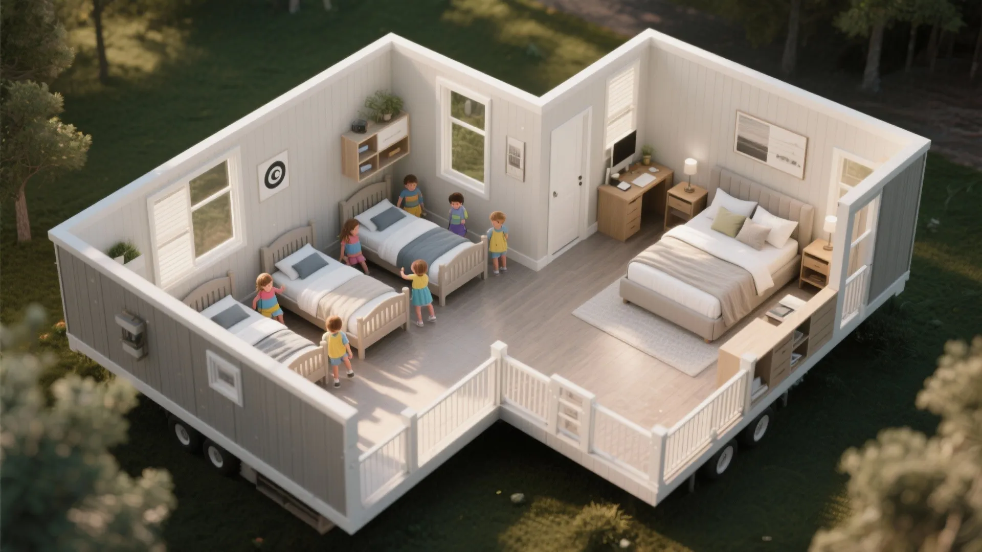 2. Split Bedrooms Strategically