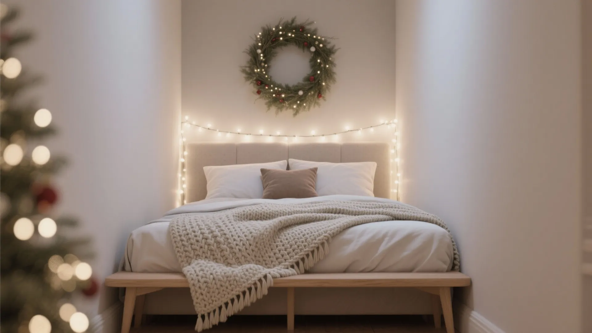 A Restful Christmas Bedroom Nook