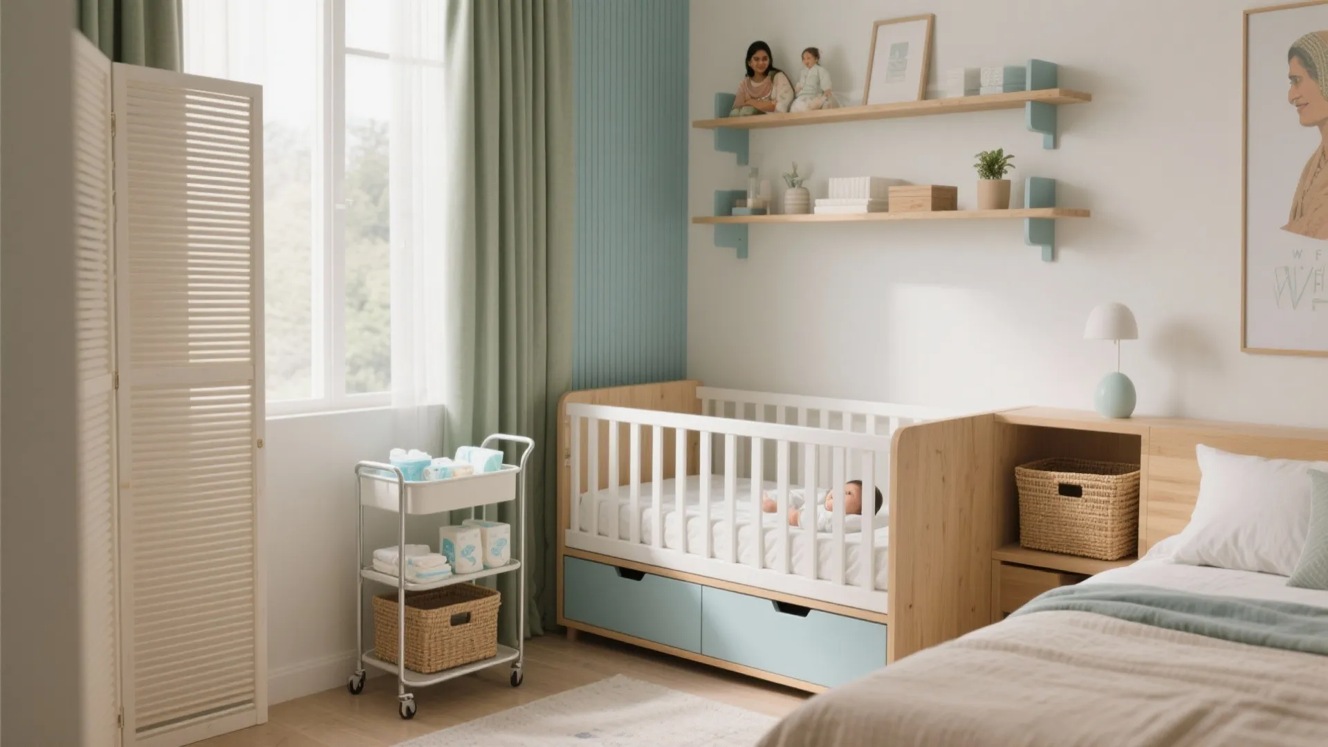 Smart Nursery Nook in the Parents’ Bedroom