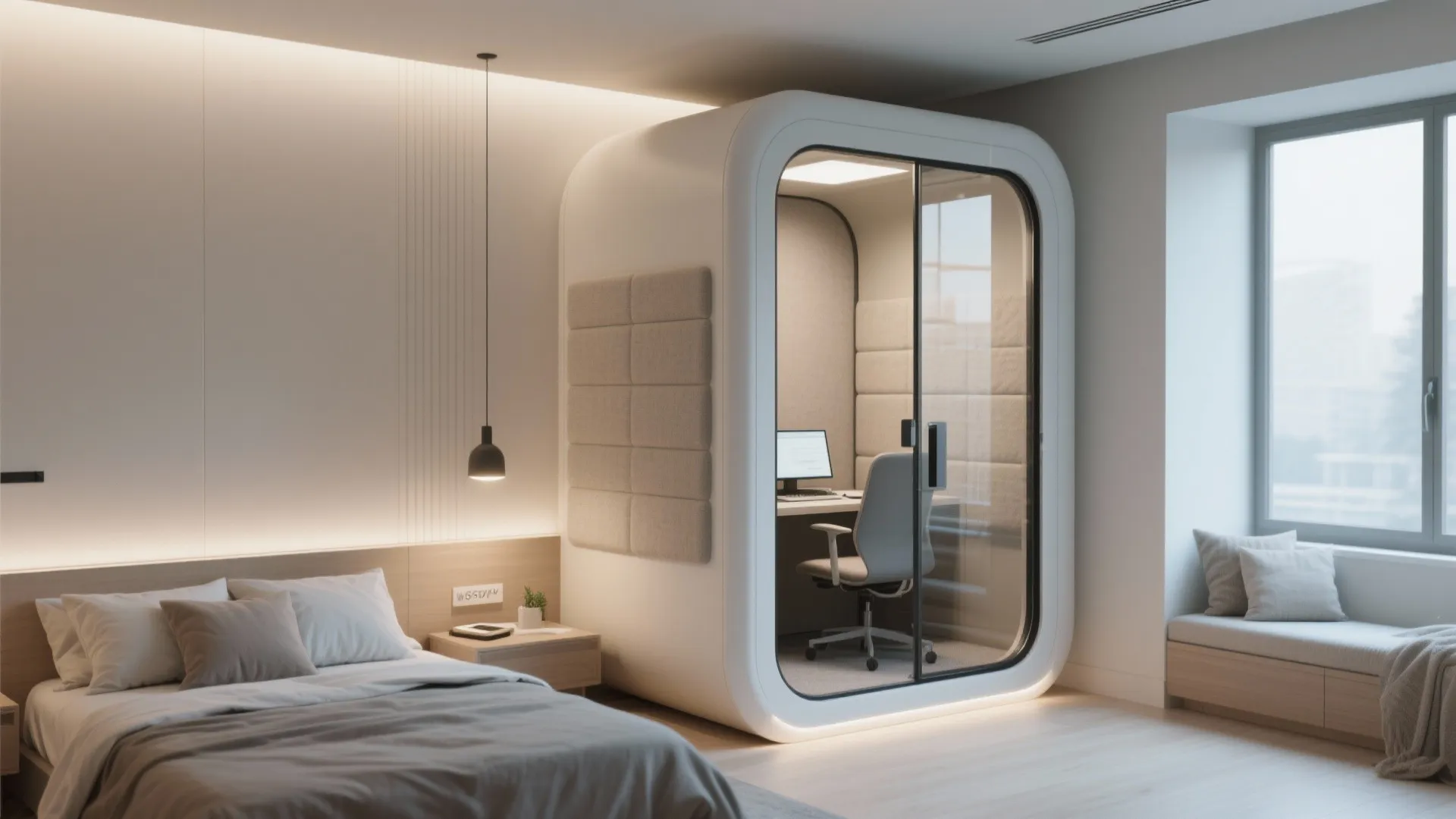 9. Office Pod Inside Bedroom
