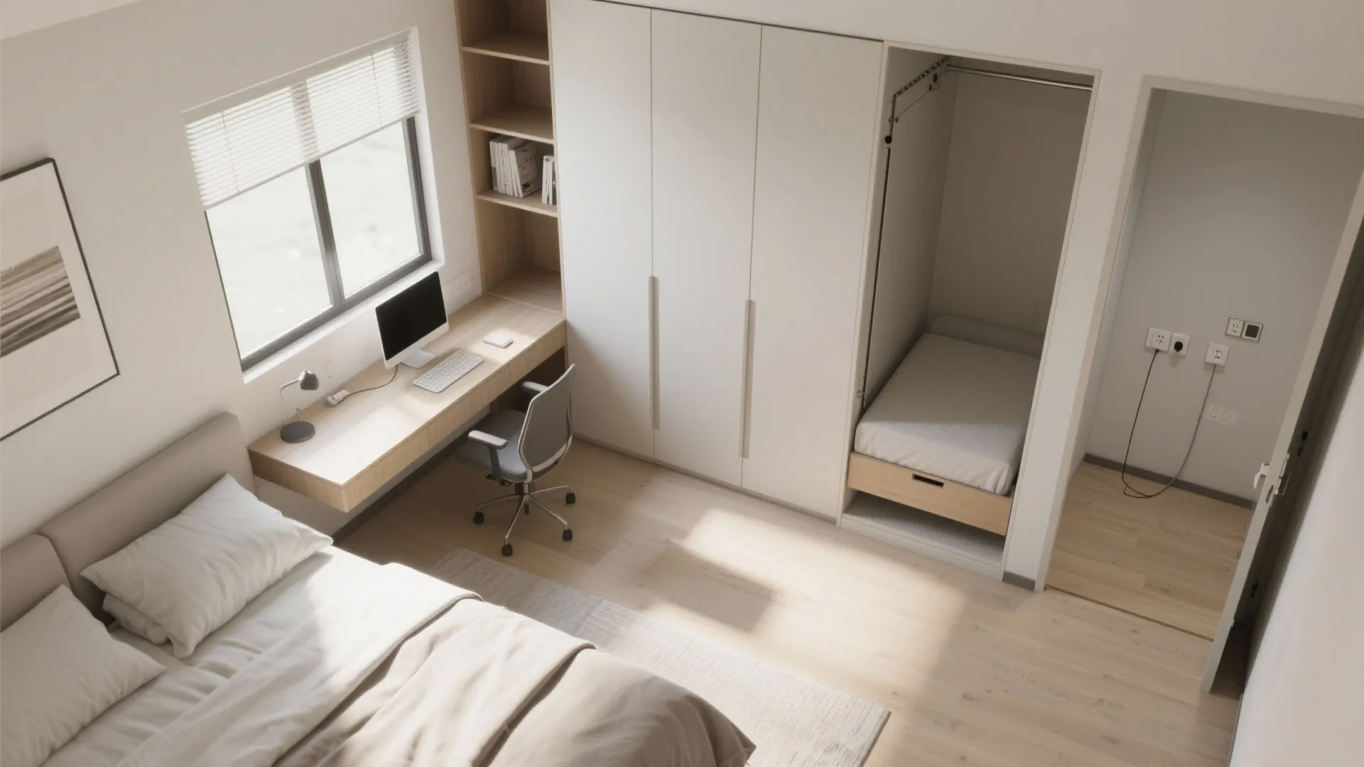 Flexible Bedroom and Study Nooks
