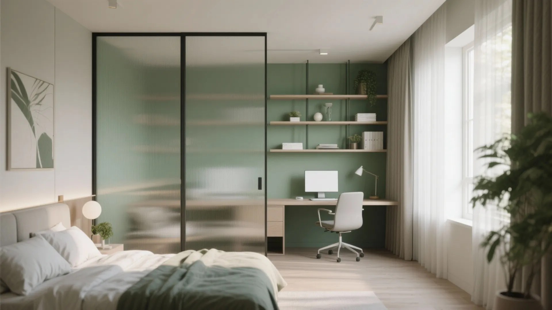 9. Partitioned Zone in Bedroom