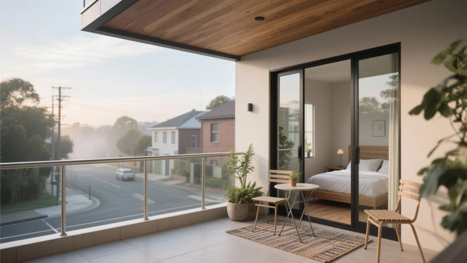 Bedroom Balcony Retreat with Acoustic and Thermal Comfort