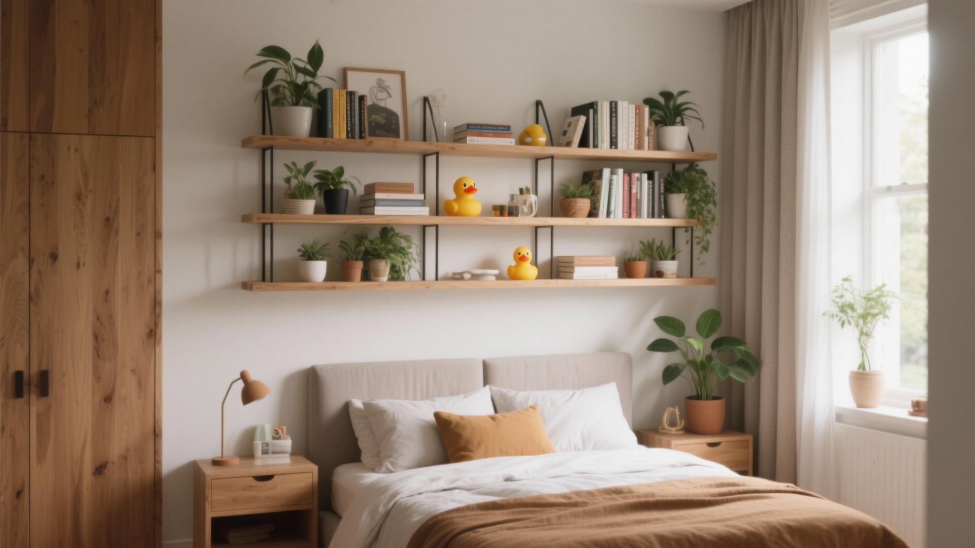 Bedroom Shelf Decor Ideas to Fix Cluttered Shelves