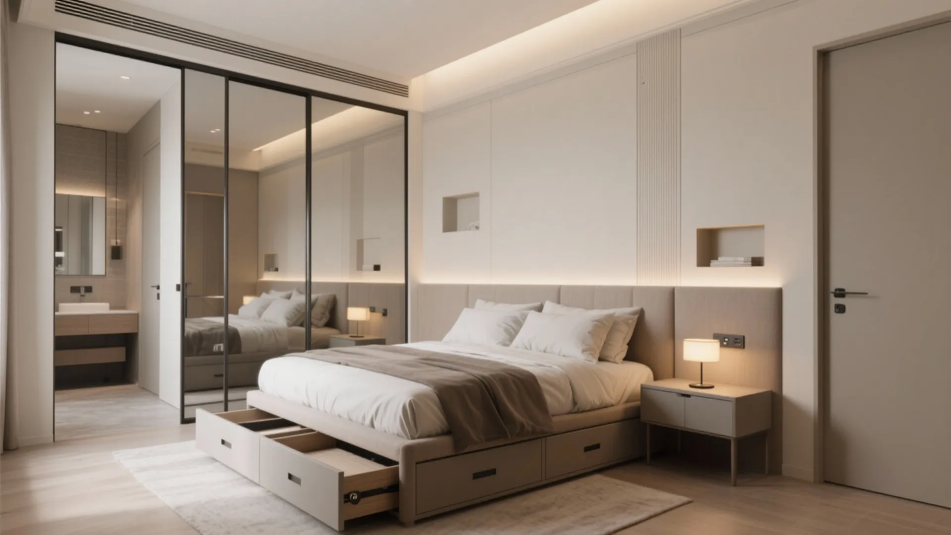 Bedroom Zoning with Sliding Systems