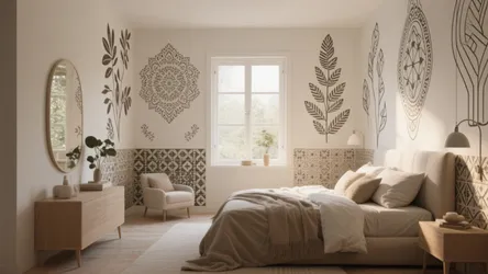 5 Wall Stencil Design Ideas for Bedrooms