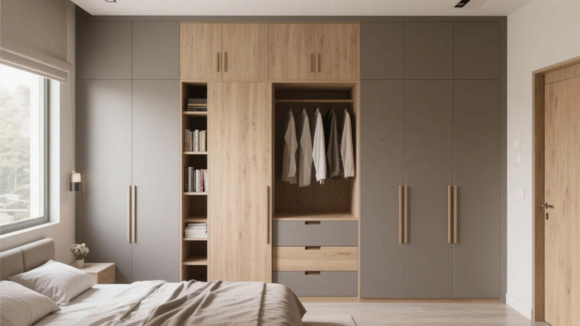 Storage-first bedrooms that still breathe