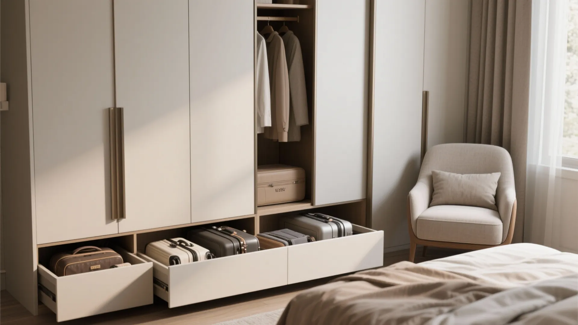 2. Prioritize storage in bedrooms