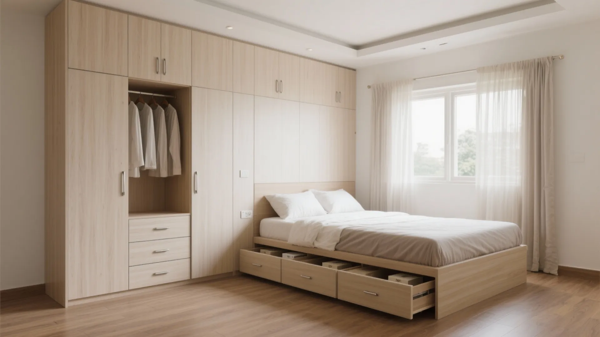 Smart bedroom storage and ventilation