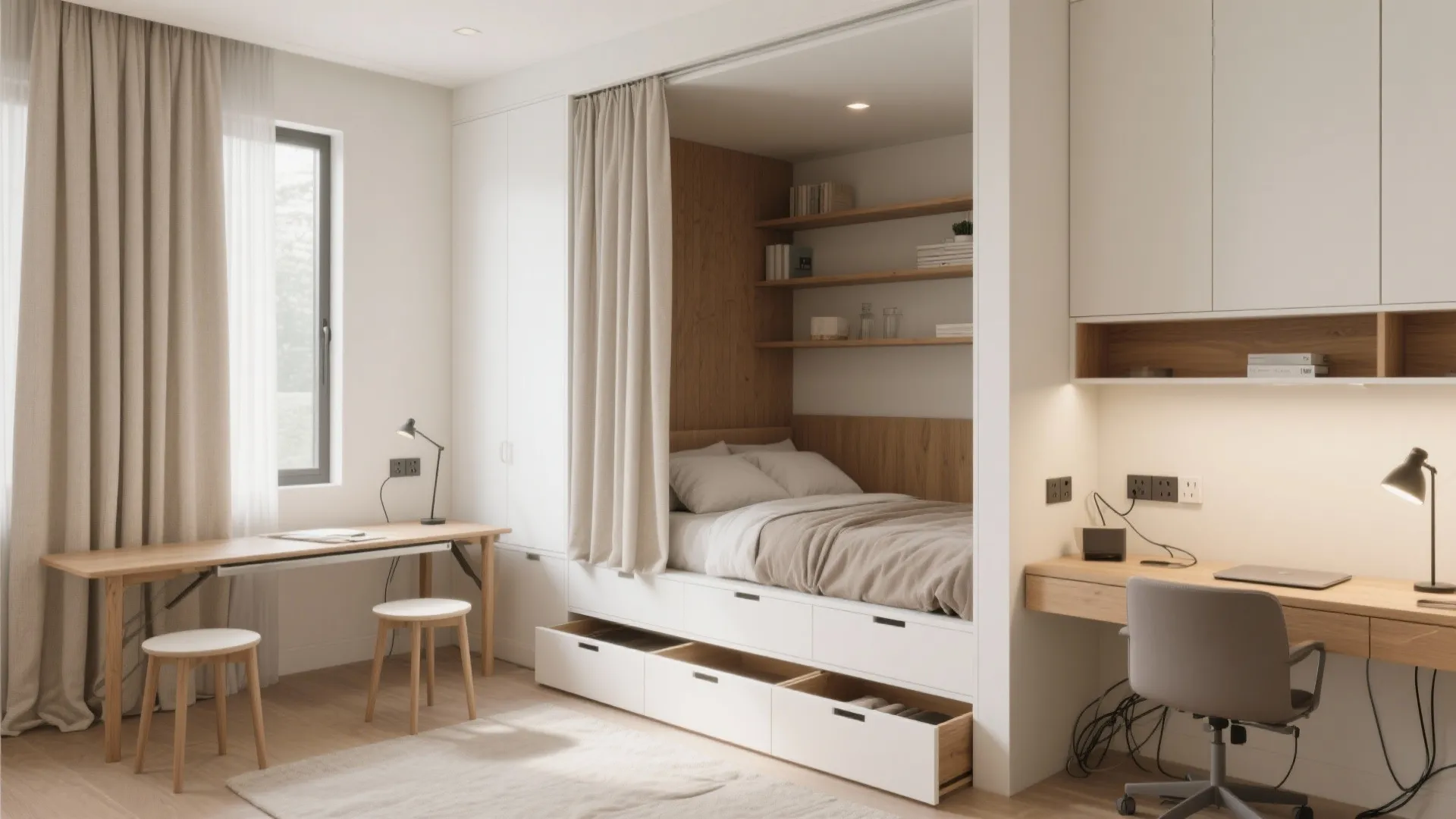 Bedroom-as-Studio: Flexible Furniture That Works