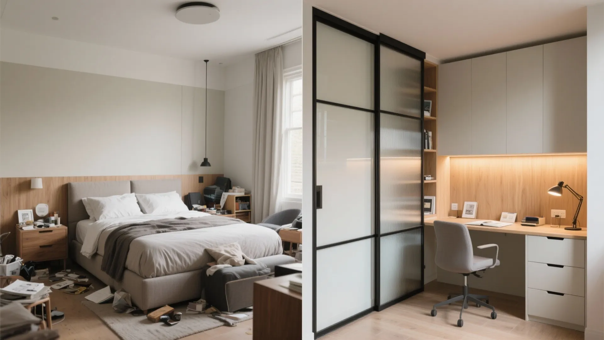 Flexible bedroom that doubles as a study