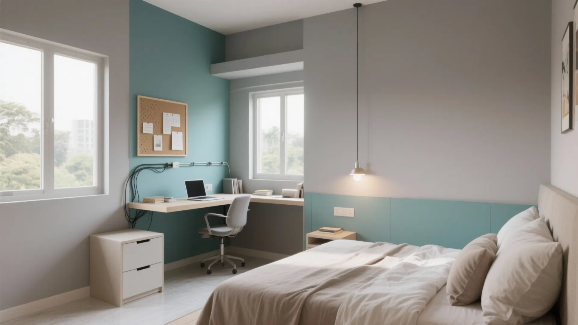 Bedroom Flex: Study Nook + Calm Color Psychology