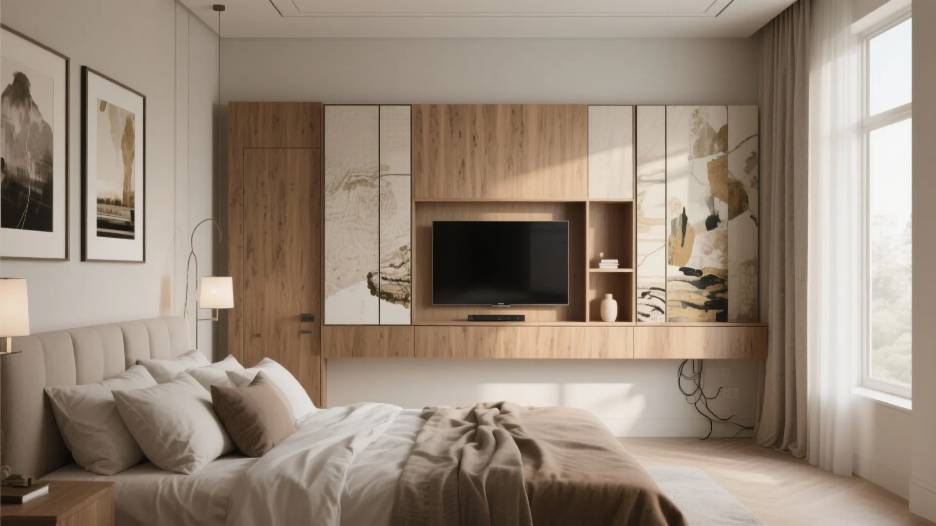 Master Bedroom TV Wall Ideas: 5 Stylish Solutions: Practical, sleep-friendly and stylish TV wall ideas for your master bedroom, from a senior designer with 10+ years experience.
