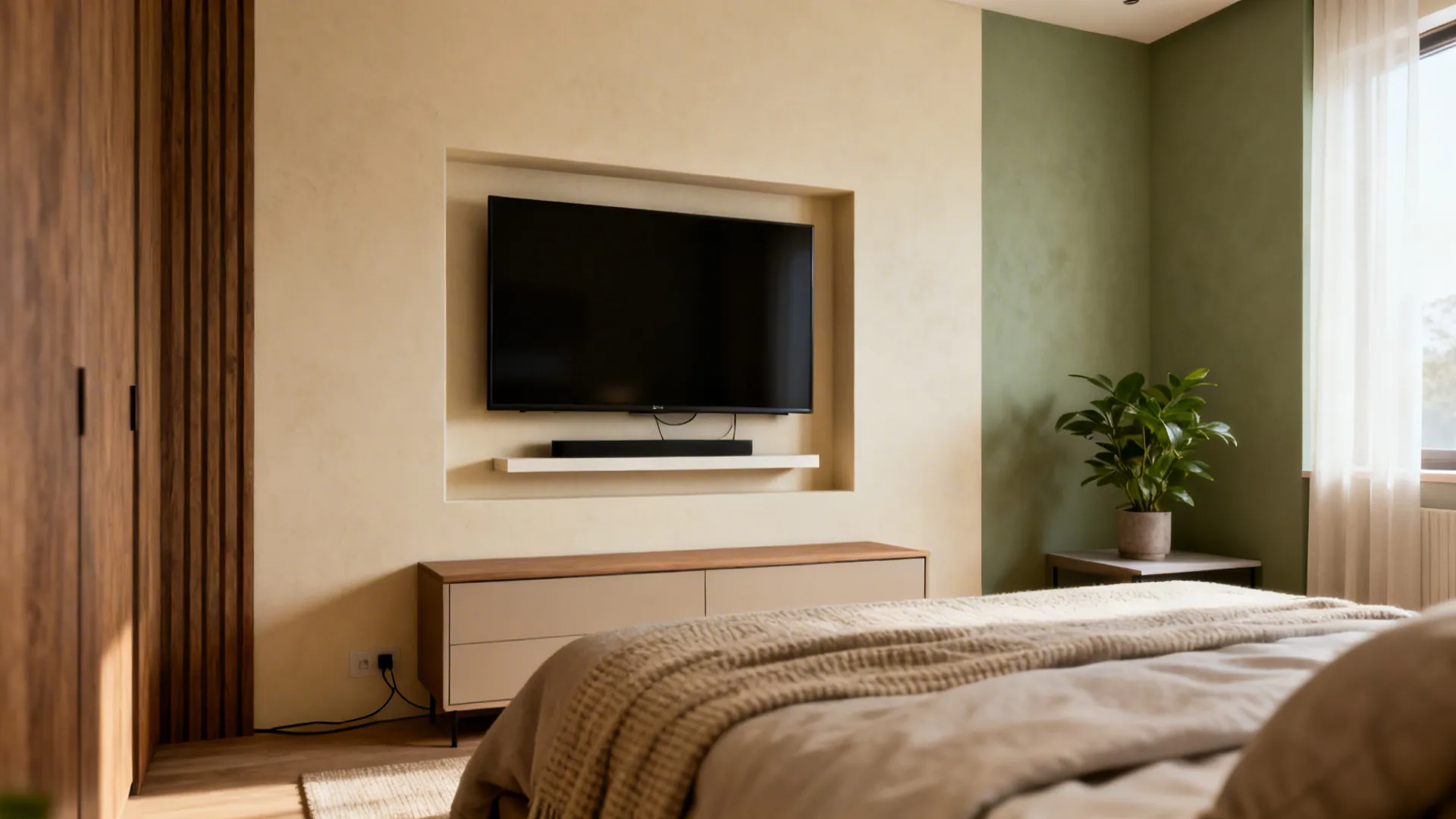 5 Bedroom Ideas with TV on Wall