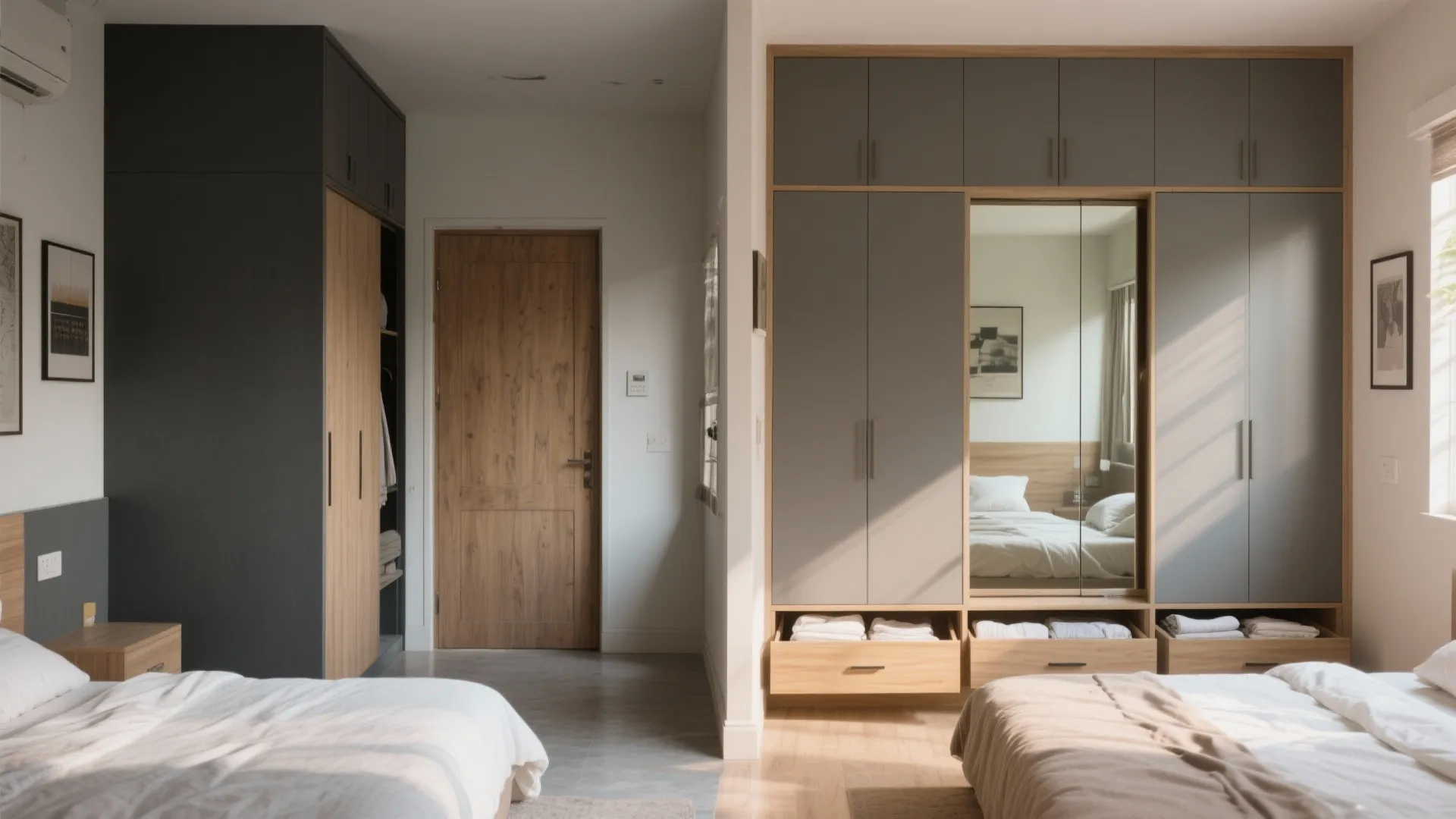 Bedroom storage: sliding wardrobes and under-bed solutions