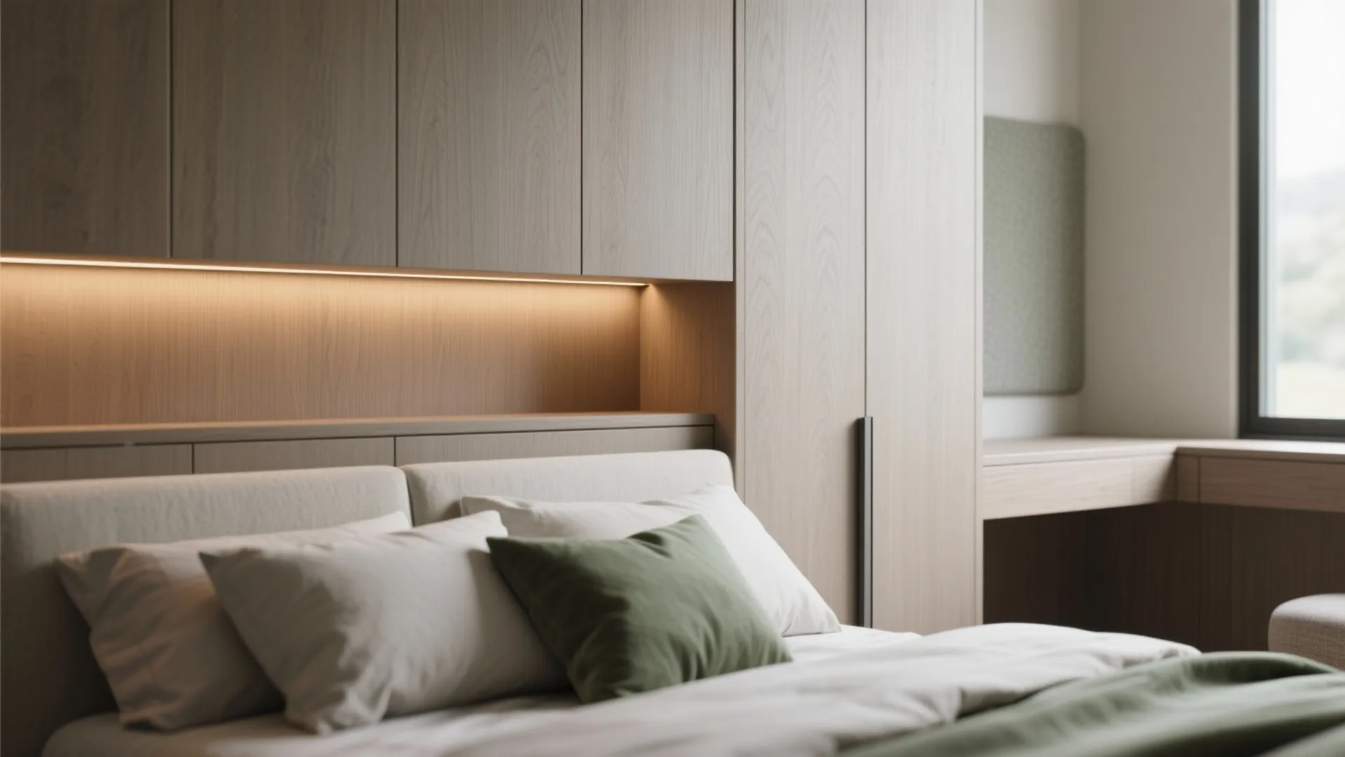 Bedroom Zoning: Wardrobe Walls, Bay Desks, and Acoustic Doors