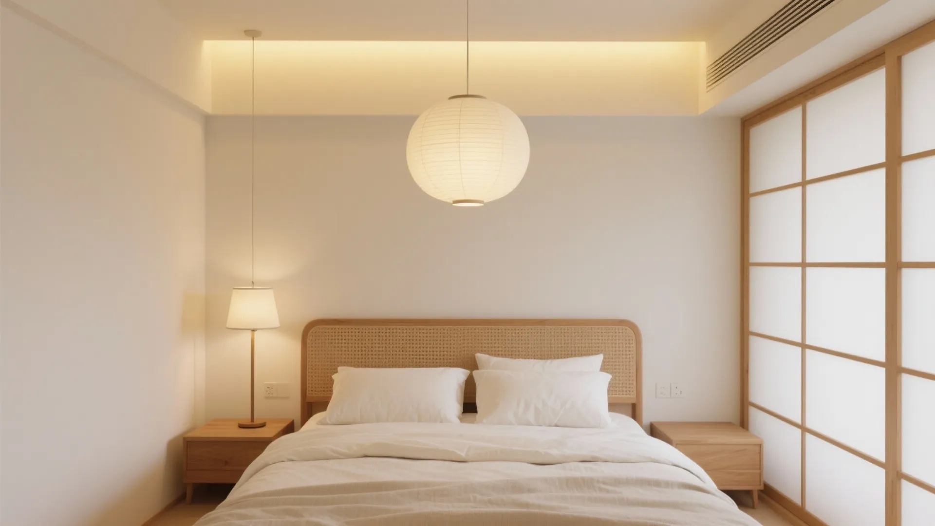 寝室は“光の粒”を整える：2700K〜3000Kのあかり計画（日式風格）