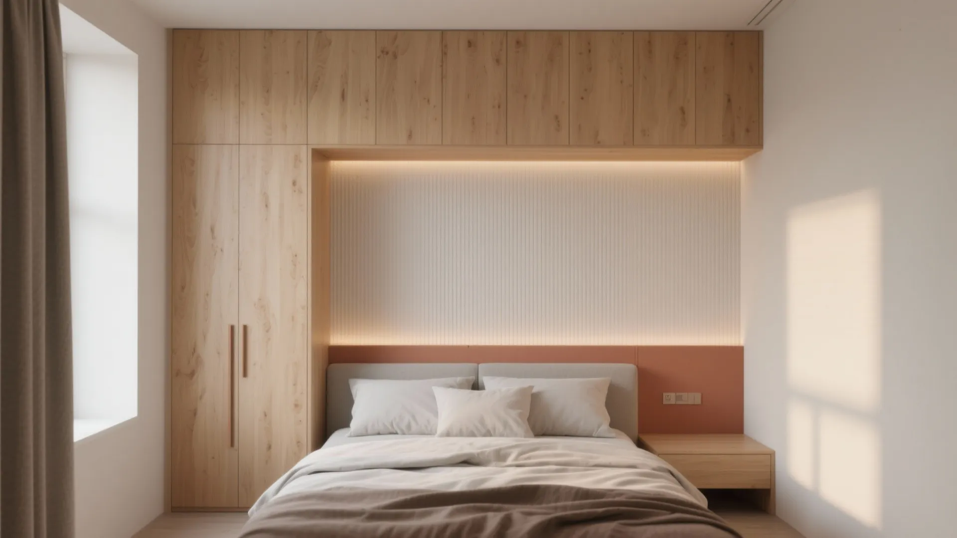 Wood Accents That Warm Up Compact Bedrooms