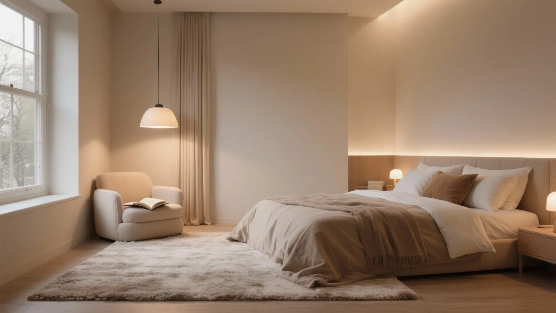 4. Define Zones with Rugs or Lighting