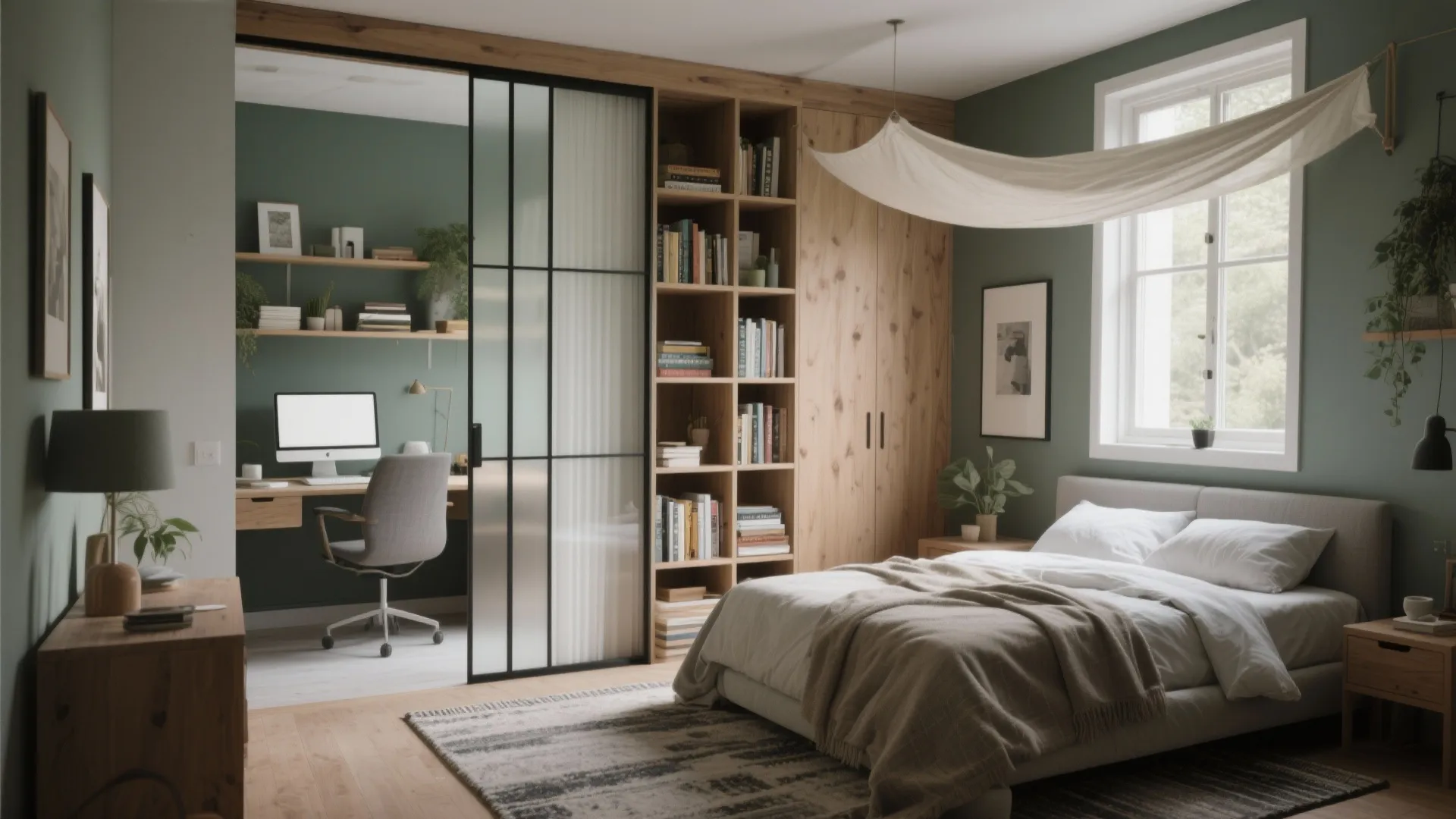 Use bedroom zoning to keep privacy in small suites