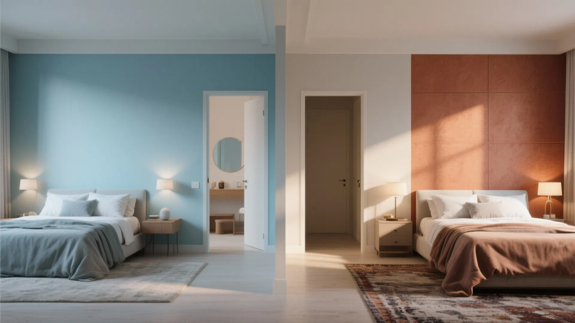 4. Zone the bedrooms with focused lighting and texture
