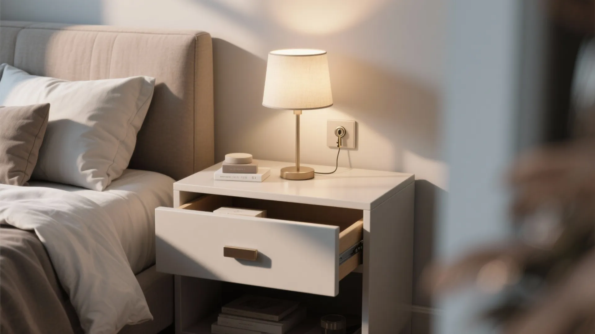 2. Keyed switch within a bedside console