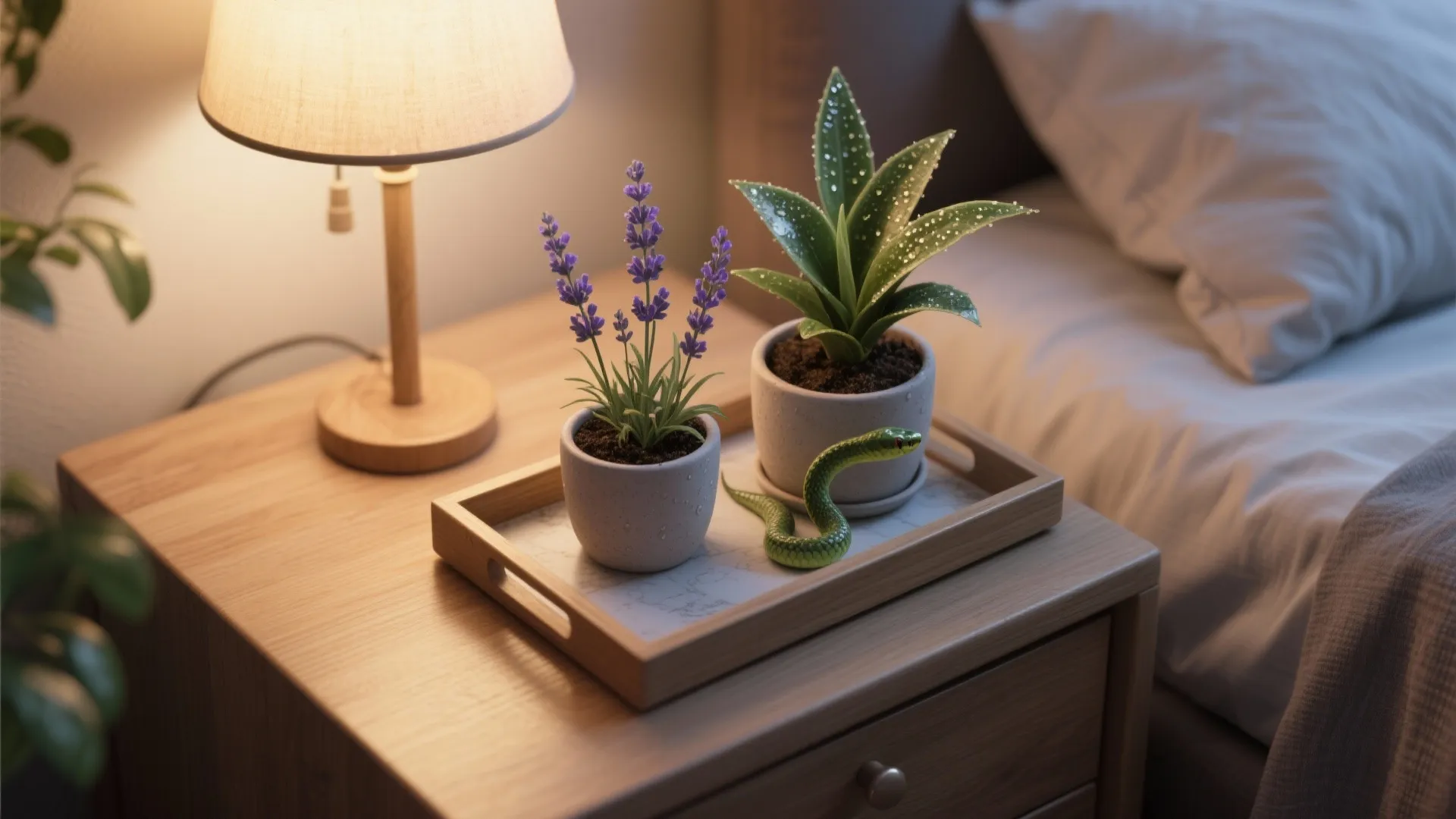 4. Choose bedside plants that help sleep