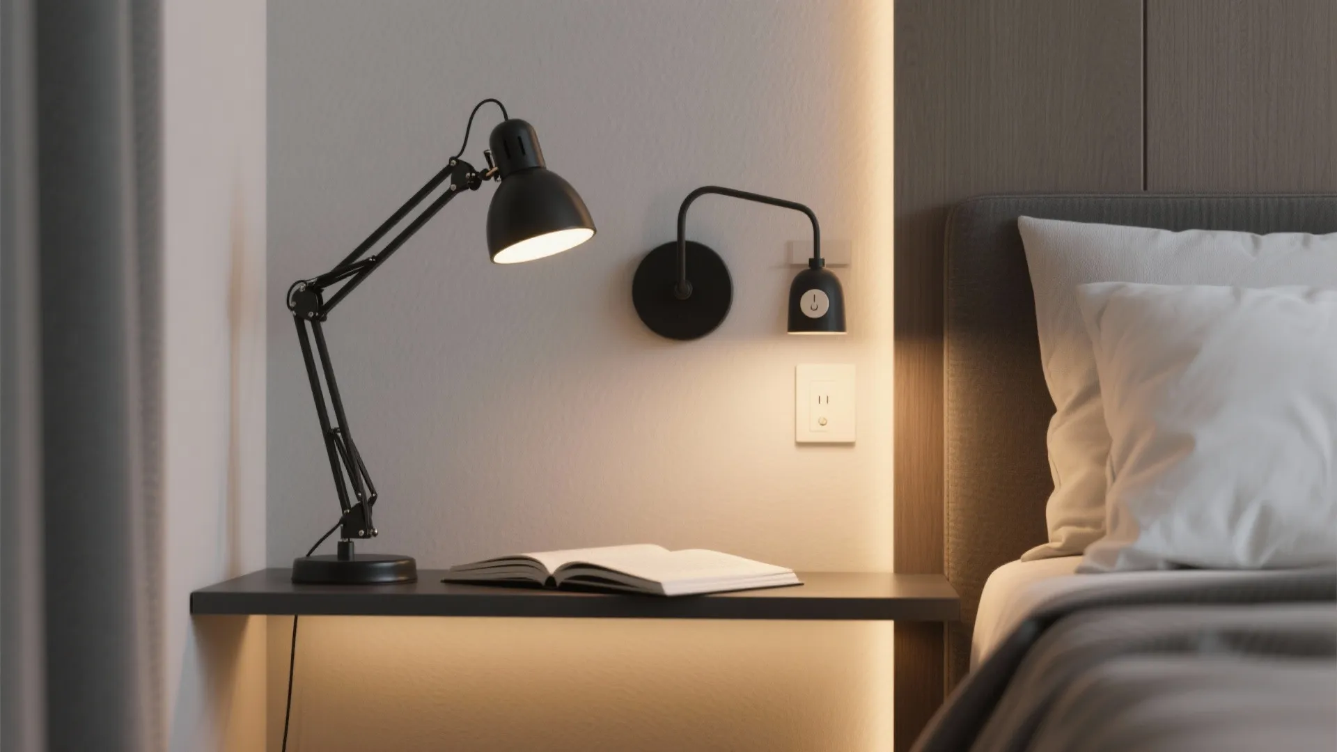 2. Layered Lighting Beside the Bed