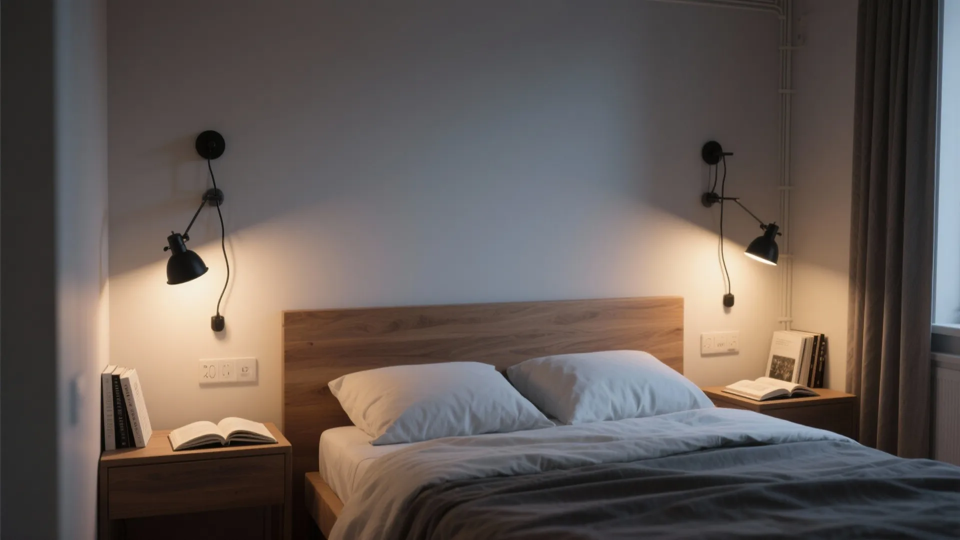 Reading-ready bedside sconces