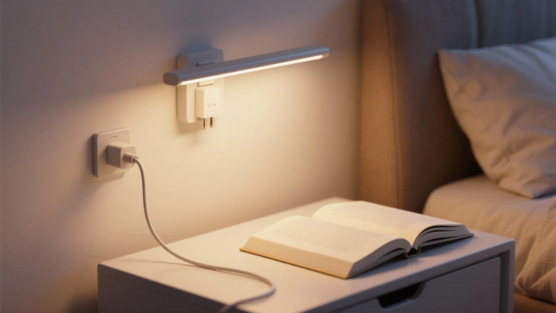 1. Bedside task light that frees up nightstands