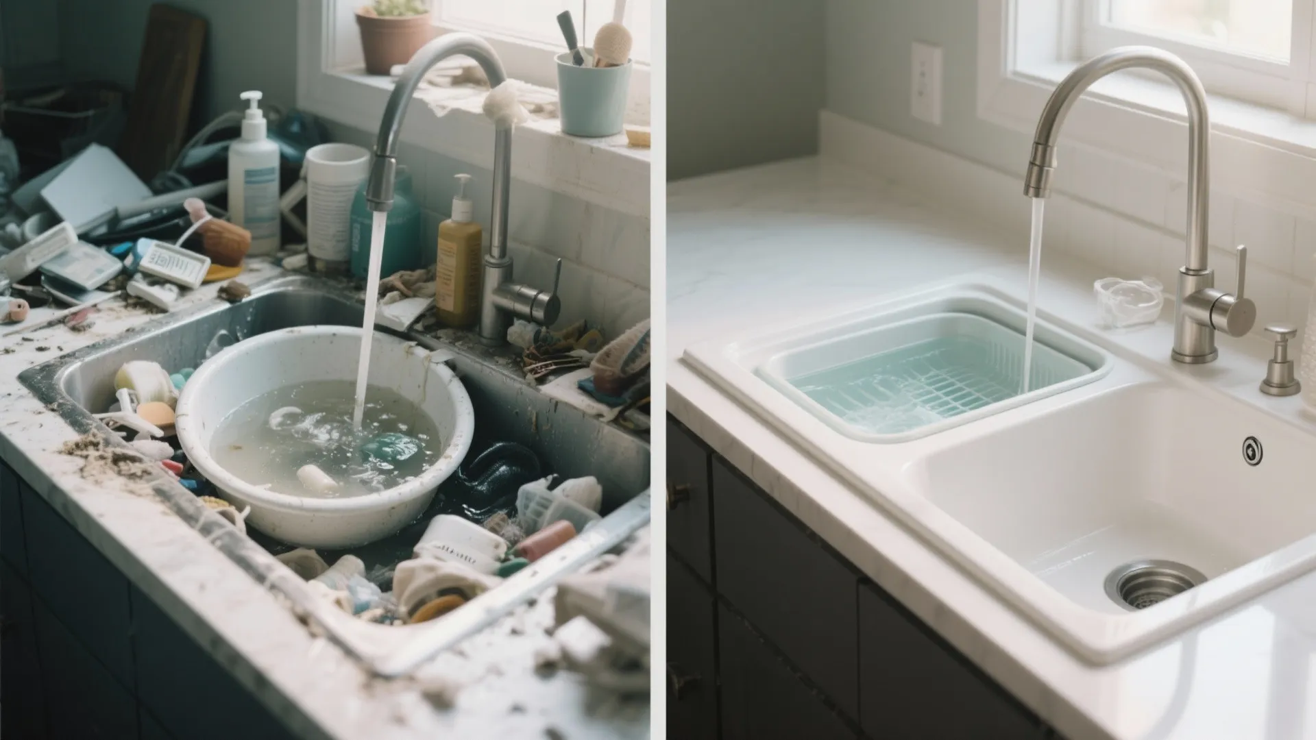 Idea 4: Double-bowl convenience (or a mini second sink)