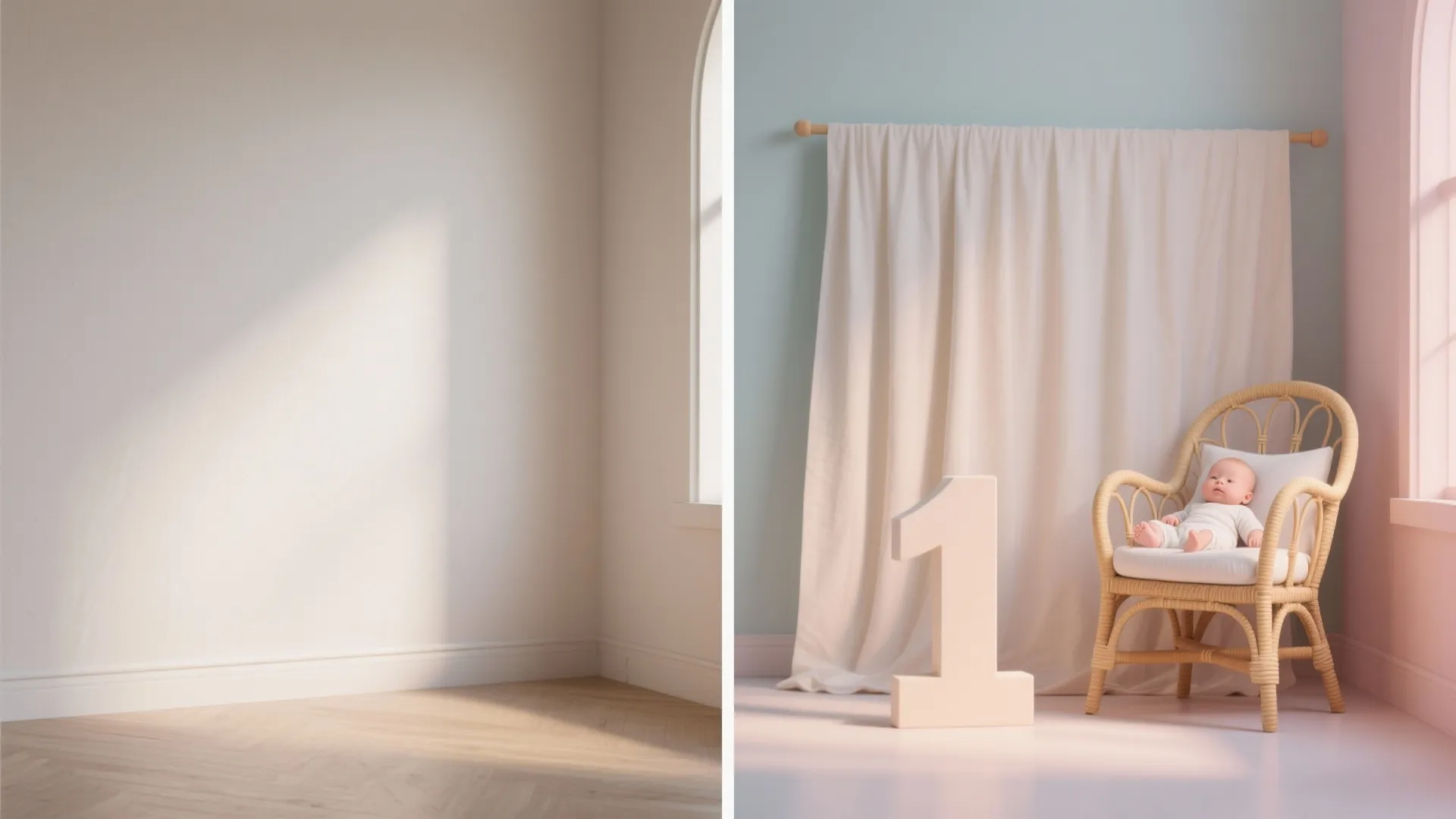 Photo Corner with Reusable Fabric and Simple Props