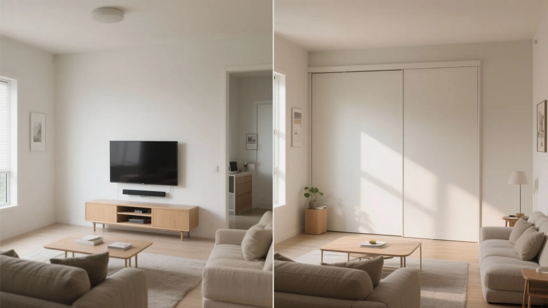 Sliding Panel or Art to Conceal the TV