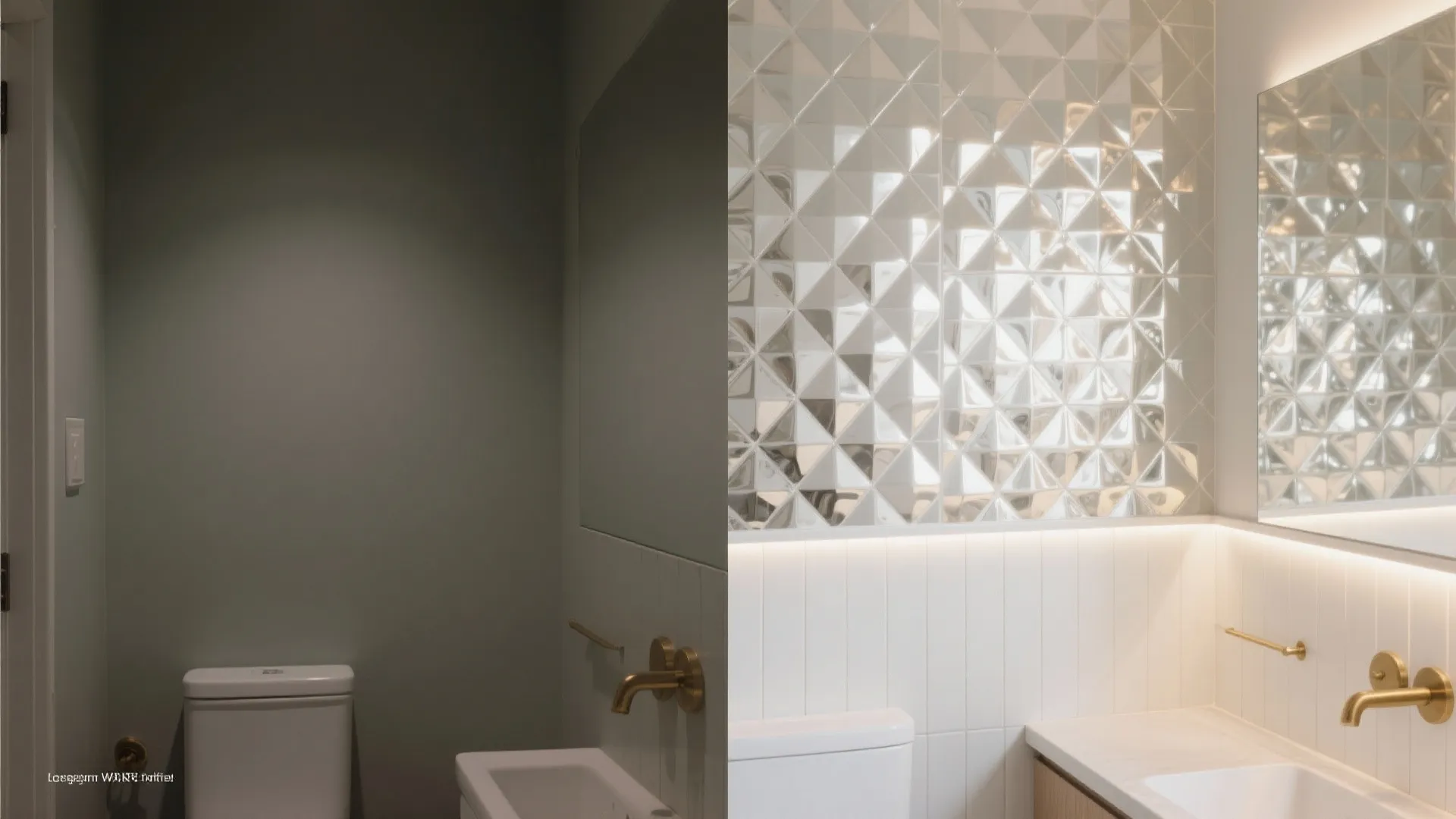 4) Light-Bouncing Ripple Tiles to Brighten Dark Baths