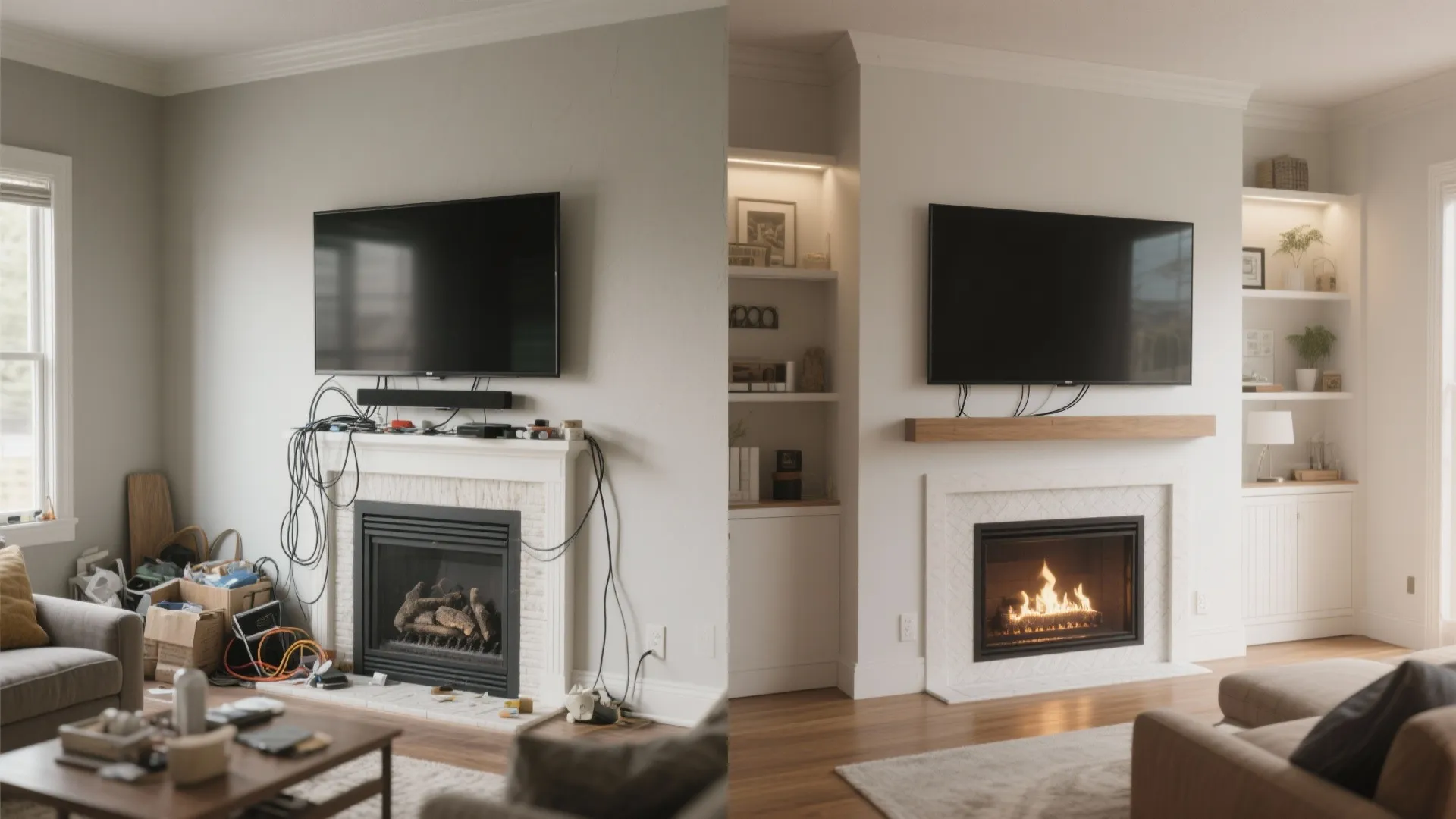 Idea 1: TV Over Fireplace, Done Right