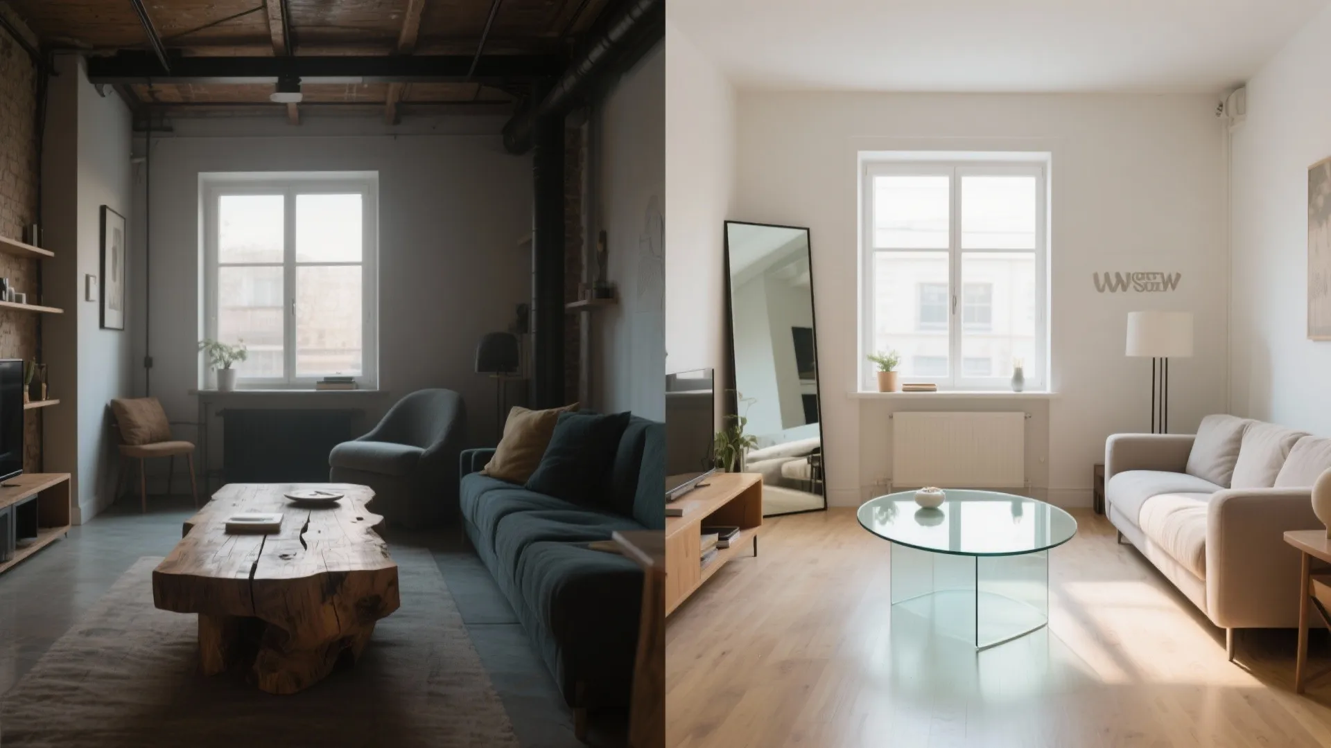 Lightweight glass and mirrors to open the volume