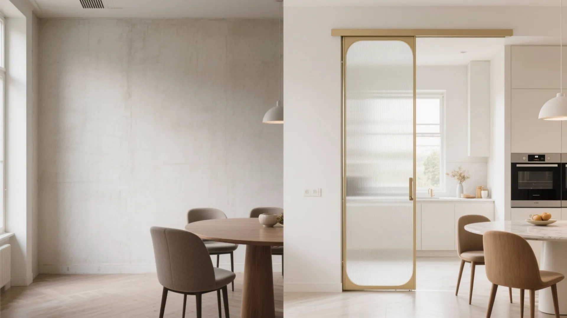 Light Glass Partitions and Pocket Doors