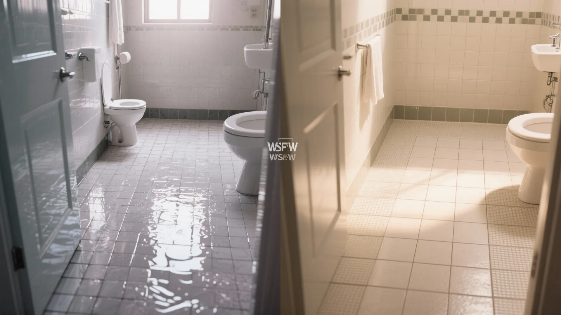 Contrasting grout for safety cues