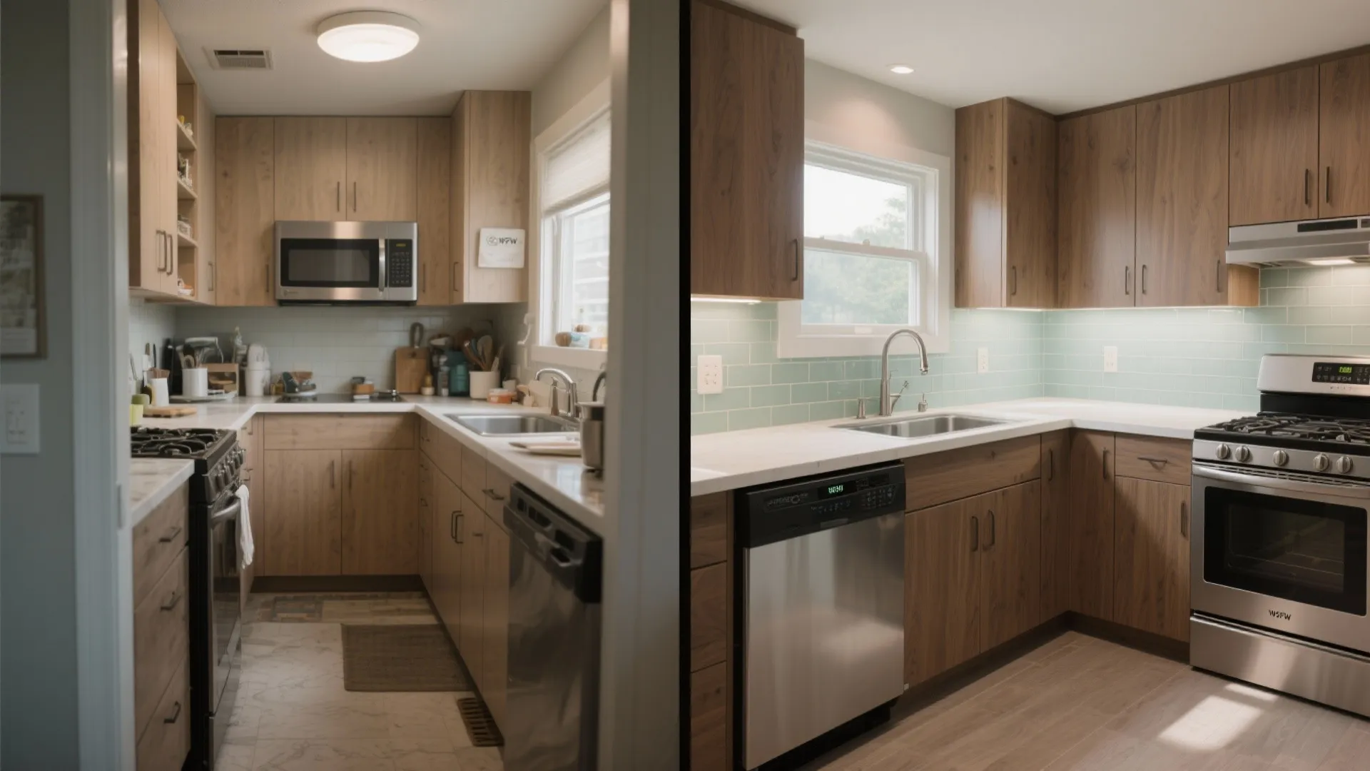 L-Shaped Small Kitchen Layout