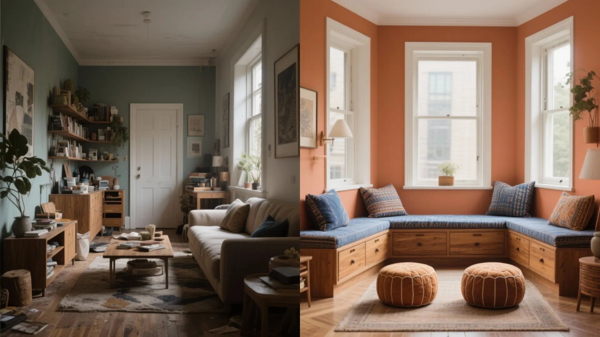 Flexible Layouts: Low Seating, Bay Window Nooks & Smart Storage