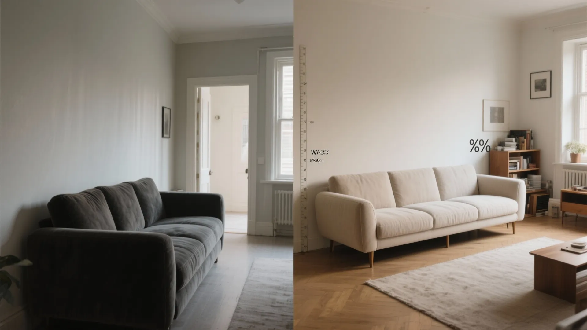 5. Favor light colors, raised legs, and appropriate scale