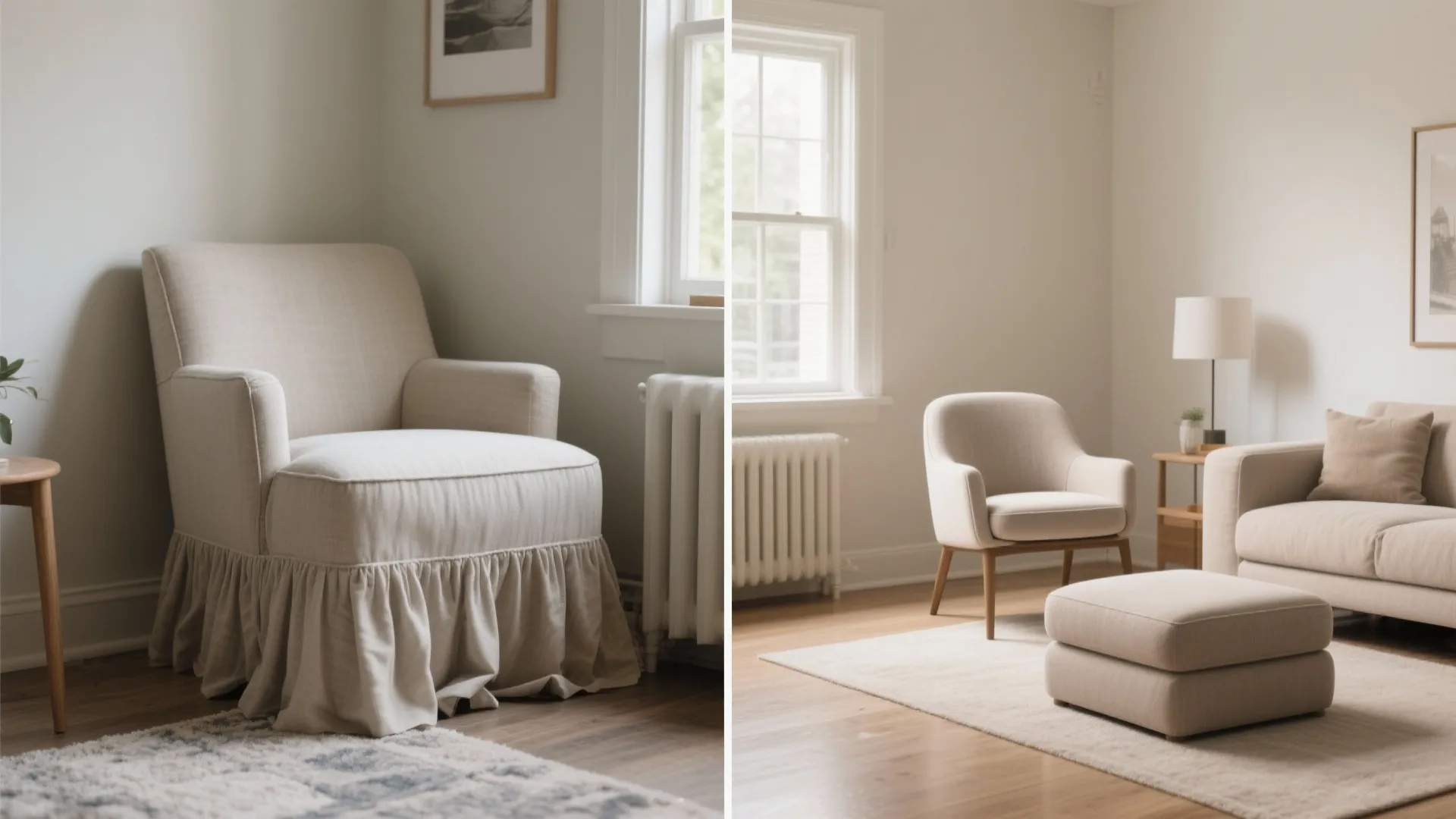 5) Accent chairs with storage or nesting potential