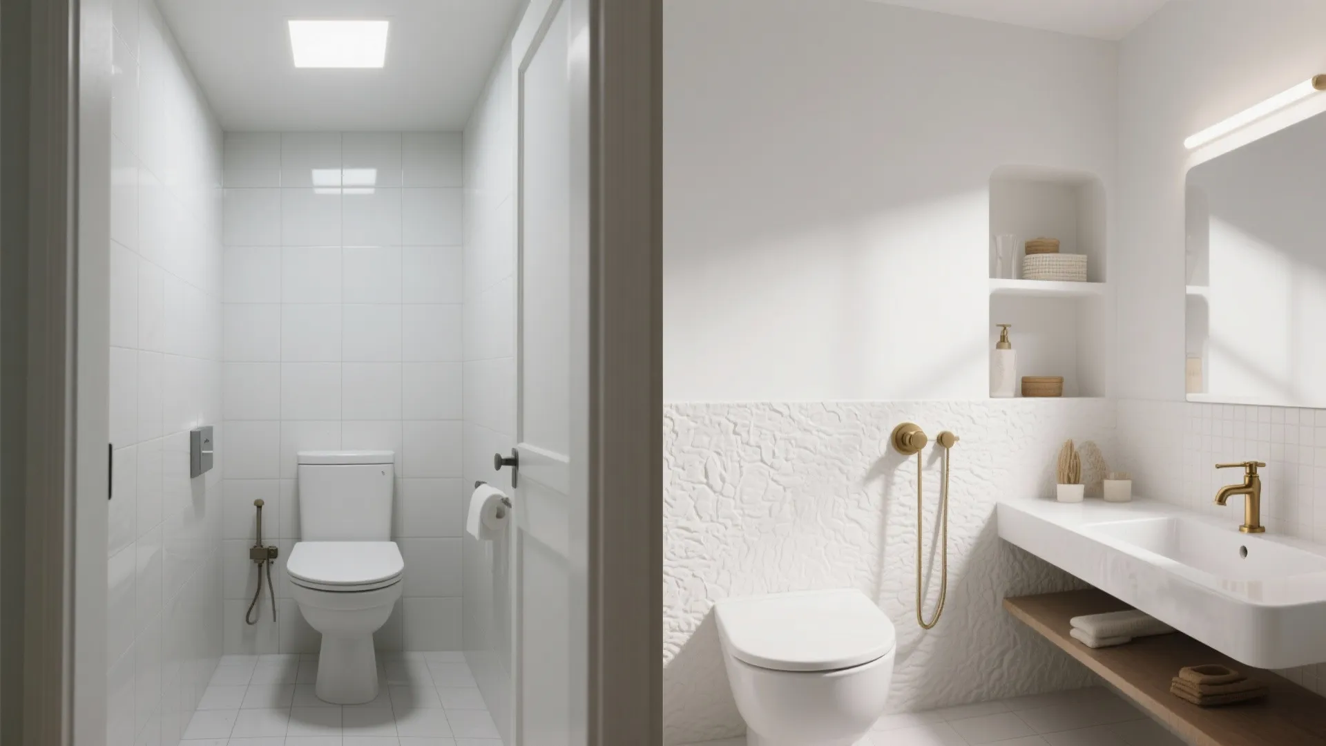 Matte White + Textured Field Tiles