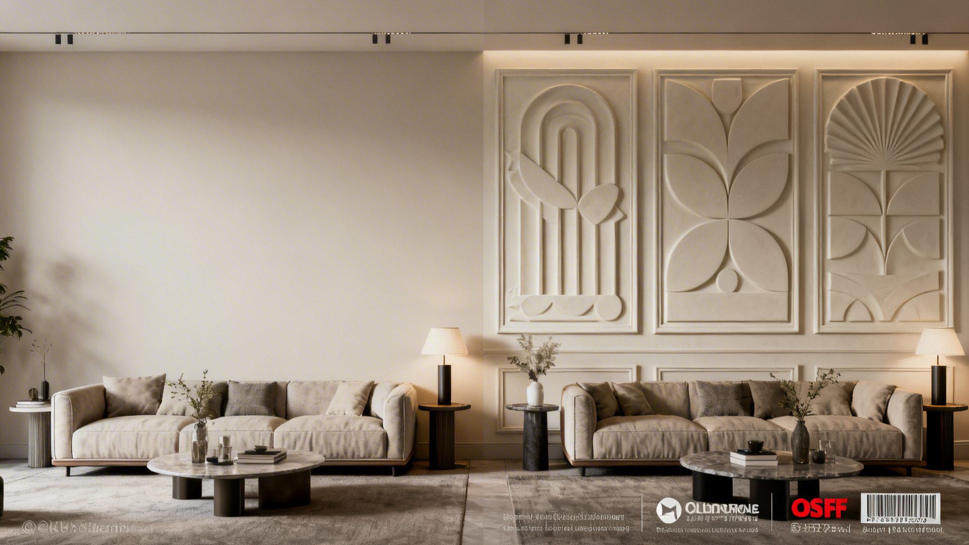 Small Living Room Feels Flat? 5 3D Wall Tiles Ideas